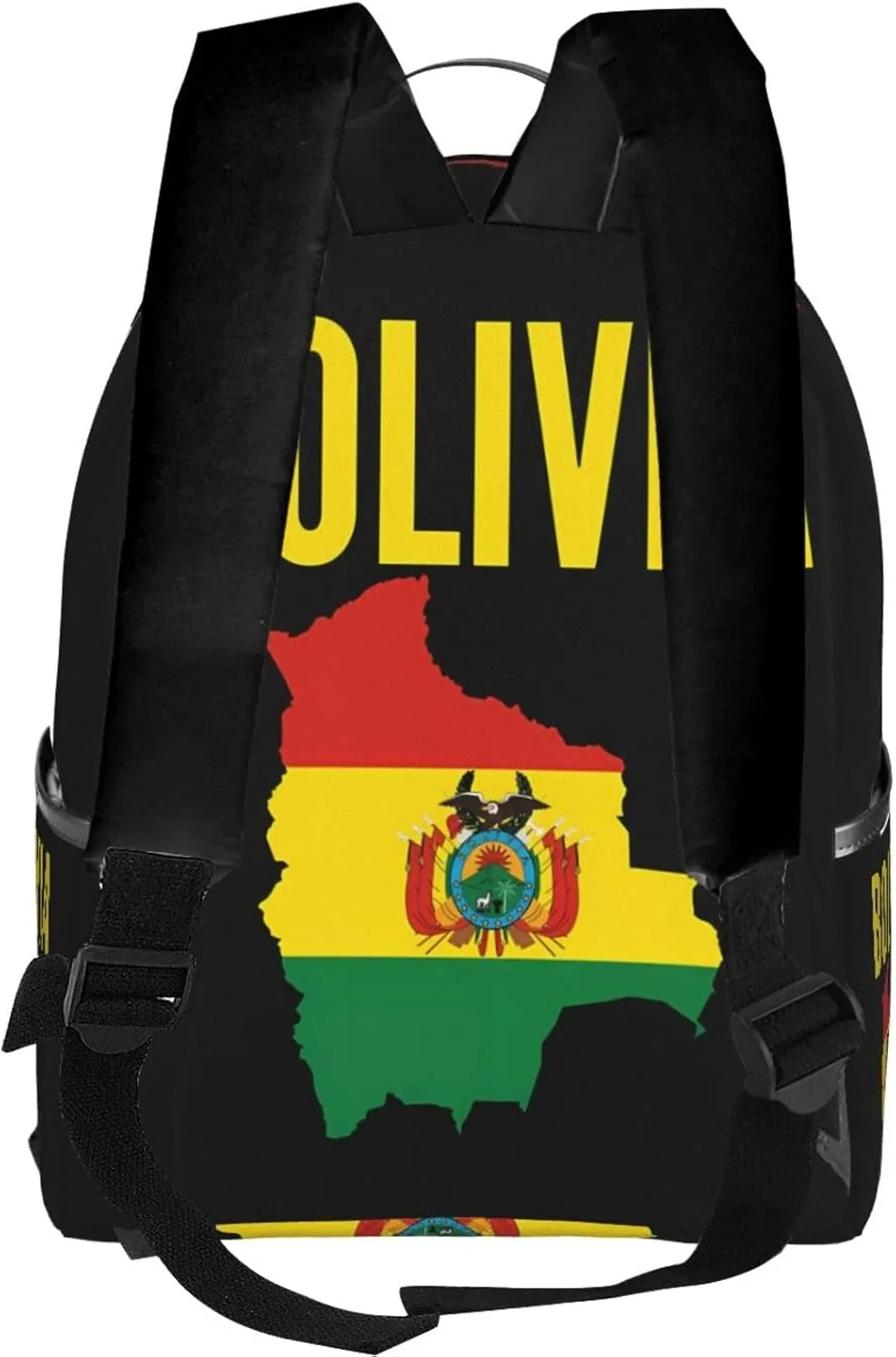Bolivian Boliva Pride Map Flag Casual Backpacks Laptop Backpack Carry-on Daypack Sports Travel Rucksack Lightweight Working Bag for Outdoor Hiking Cycling Walking