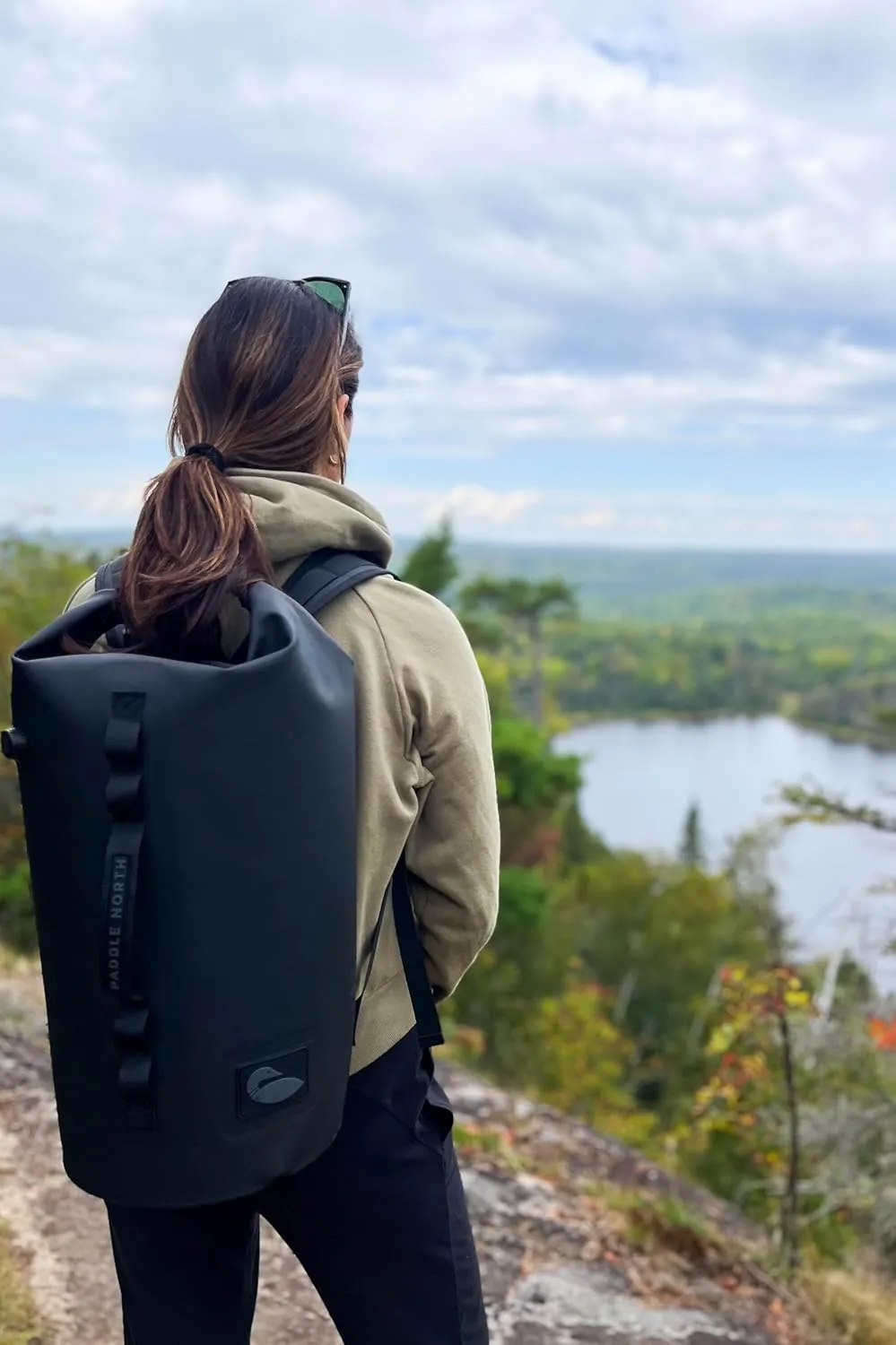 Boundary Pack Insulated Dry Cooler Bag, 840D TPU Exterior, 420D TPU Lining, 10mm PE Foam Insulation, Dual Closure, Adjustable Backpack Straps (Taconite, 30L)