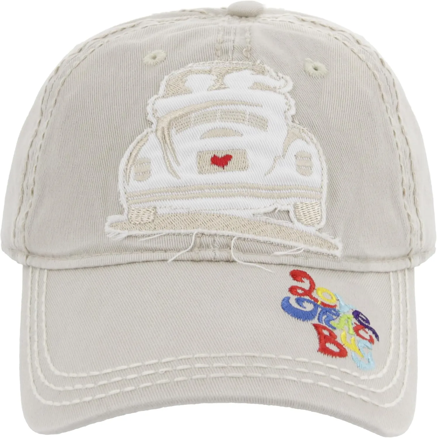 BRISA VW Collection - Volkswagen Baseball Cap Military Cap Trucker Cap Hat Headwear with Bus or Beetle Motif One Size