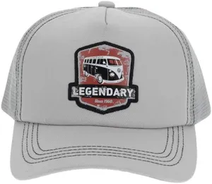 BRISA VW Collection - Volkswagen Baseball Cap Military Cap Trucker Cap Hat Headwear with Bus or Beetle Motif One Size