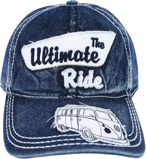 BRISA VW Collection - Volkswagen Baseball Cap Military Cap Trucker Cap Hat Headwear with Bus or Beetle Motif One Size