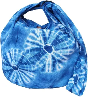 BTP! Tie Dye Sling Crossbody Shoulder Bag Purse Hippie Hobo Cotton Bohemian Colorful Firework