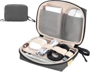 Cable Organizer Electronics Organizer for Travel Essentials Electronics Accessories Case Cords Chargers Power Bank USB Earbuds Portable Travel Bag for Business Office Commute Scratch Water-Resistant
