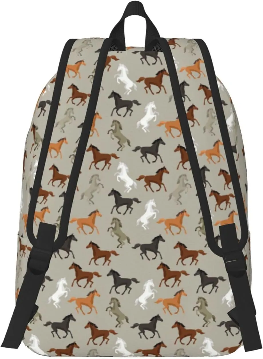 Canvas Casual Backpack Laptop Bag Suitable for Travel Office Outdoor Sports Men and Women Chicken