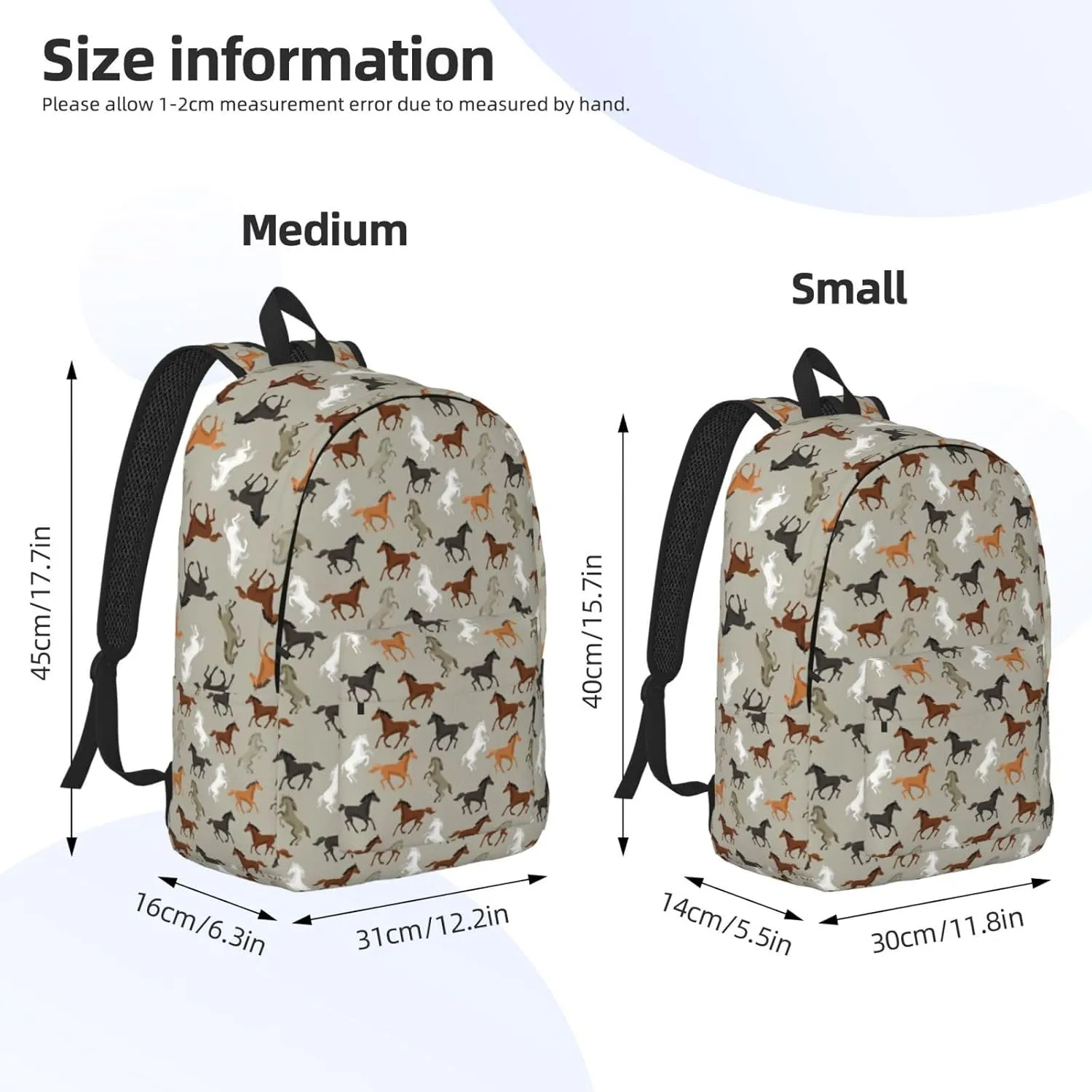 Canvas Casual Backpack Laptop Bag Suitable for Travel Office Outdoor Sports Men and Women Chicken