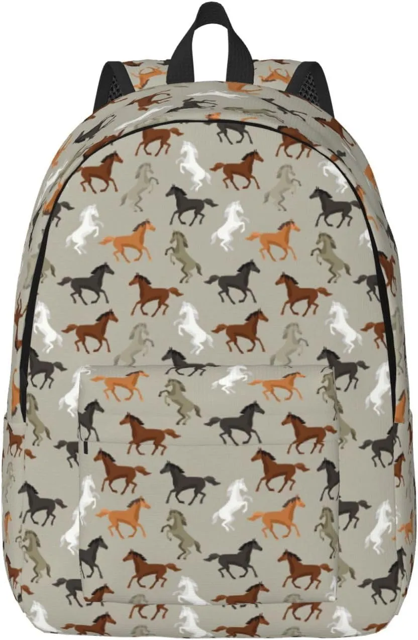 Canvas Casual Backpack Laptop Bag Suitable for Travel Office Outdoor Sports Men and Women Chicken