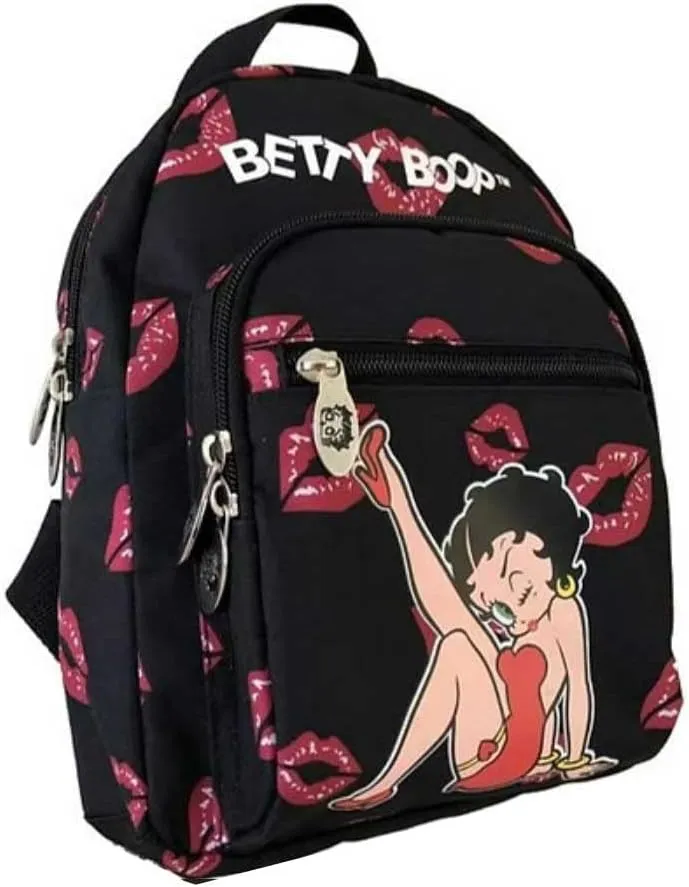 Canvas Cute Mini Backpack (Black: Kick)