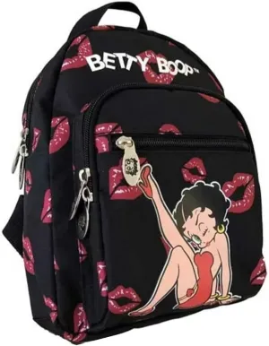 Canvas Cute Mini Backpack (Black: Kick)