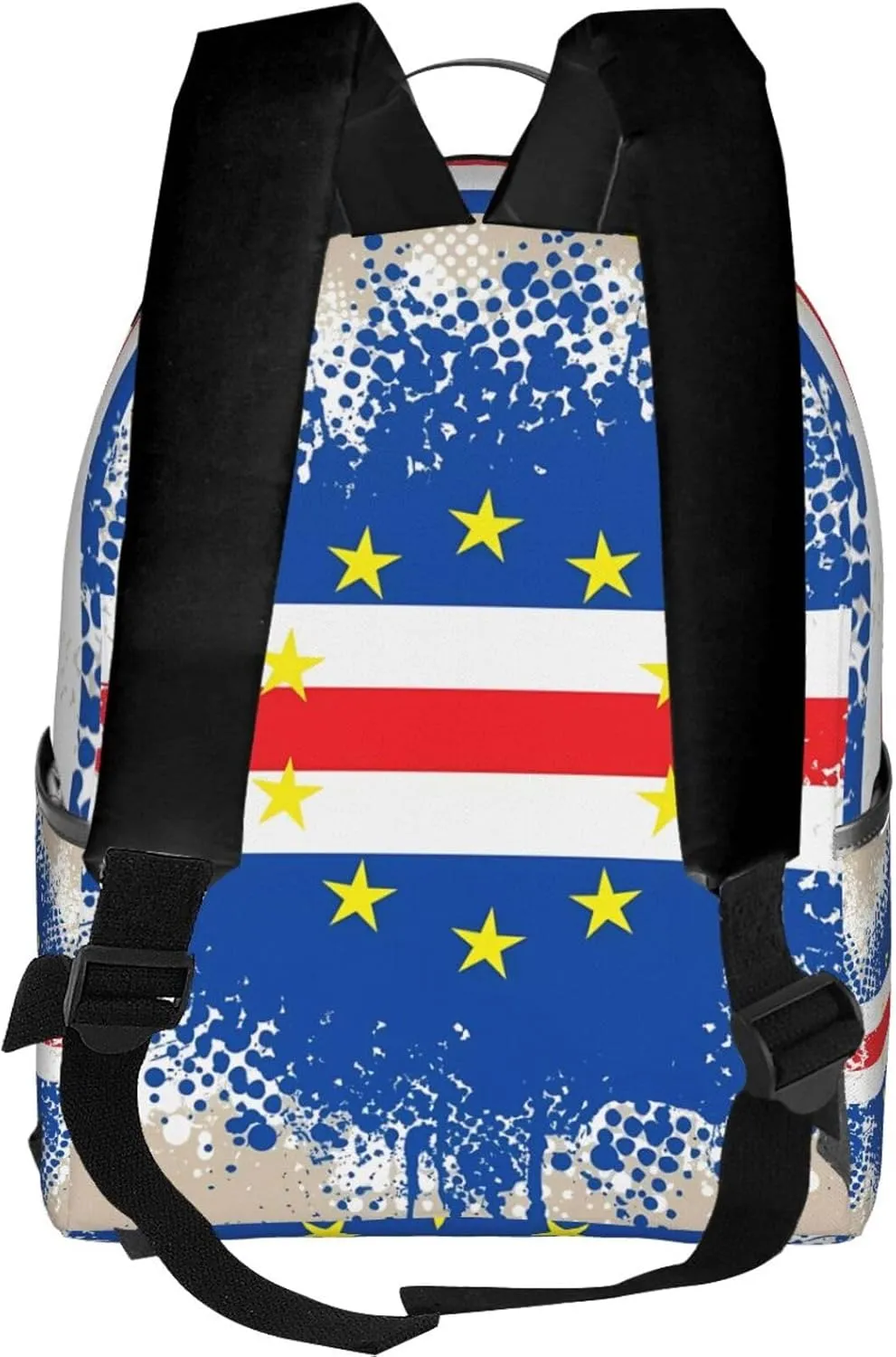 Cape Verde Cabo Verdean Flag Casual Backpacks Laptop Backpack Carry-on Daypack Sports Travel Rucksack Lightweight Working Bag for Outdoor Hiking Cycling Walking