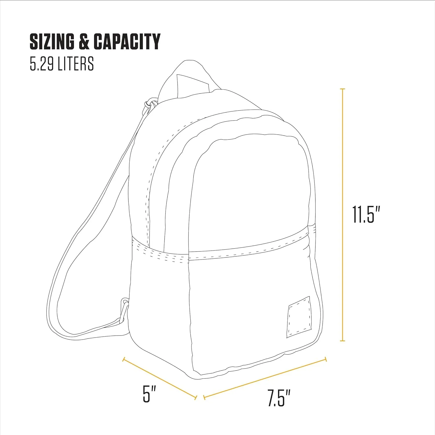 Carhartt Classic Mini, Durable, Water-Resistant Backpack with Adjustable Shoulder Straps, Port, One Size