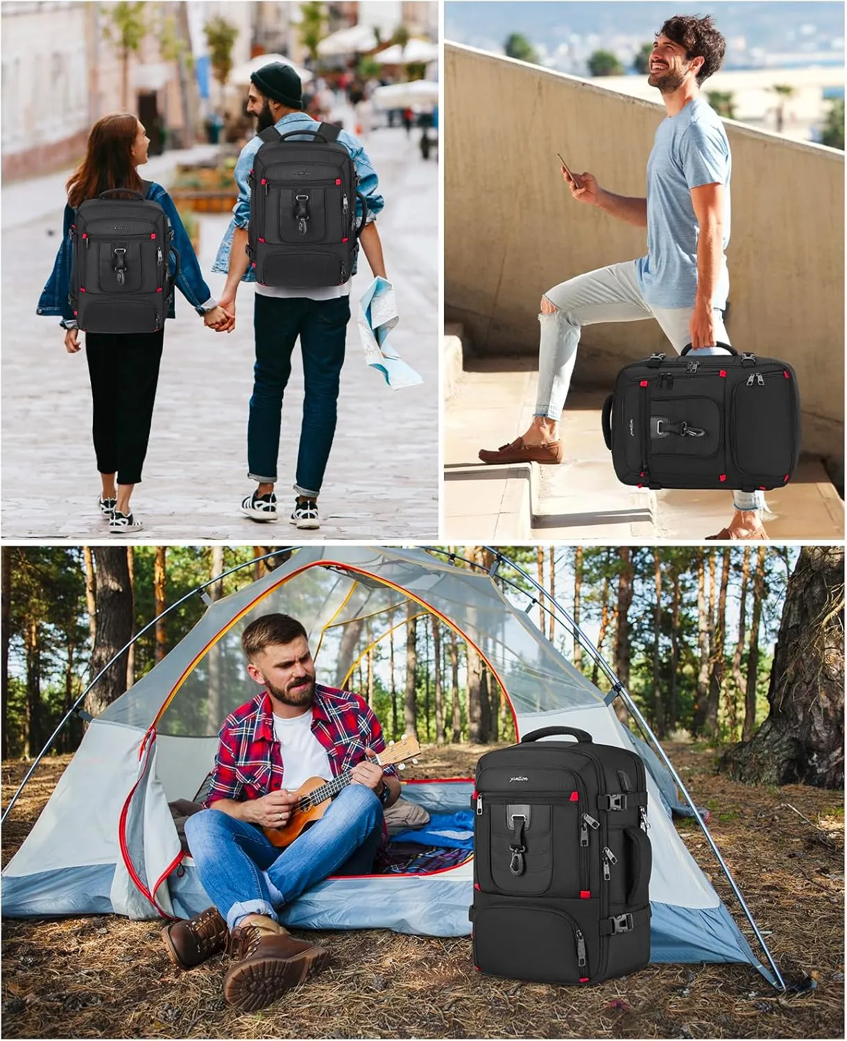 Carry On Backpack,Travel Backpack with 3 Packing Cubes for Men Women,Laptop Backpack Airline Approved Weekender Bag Mochila de Viaje