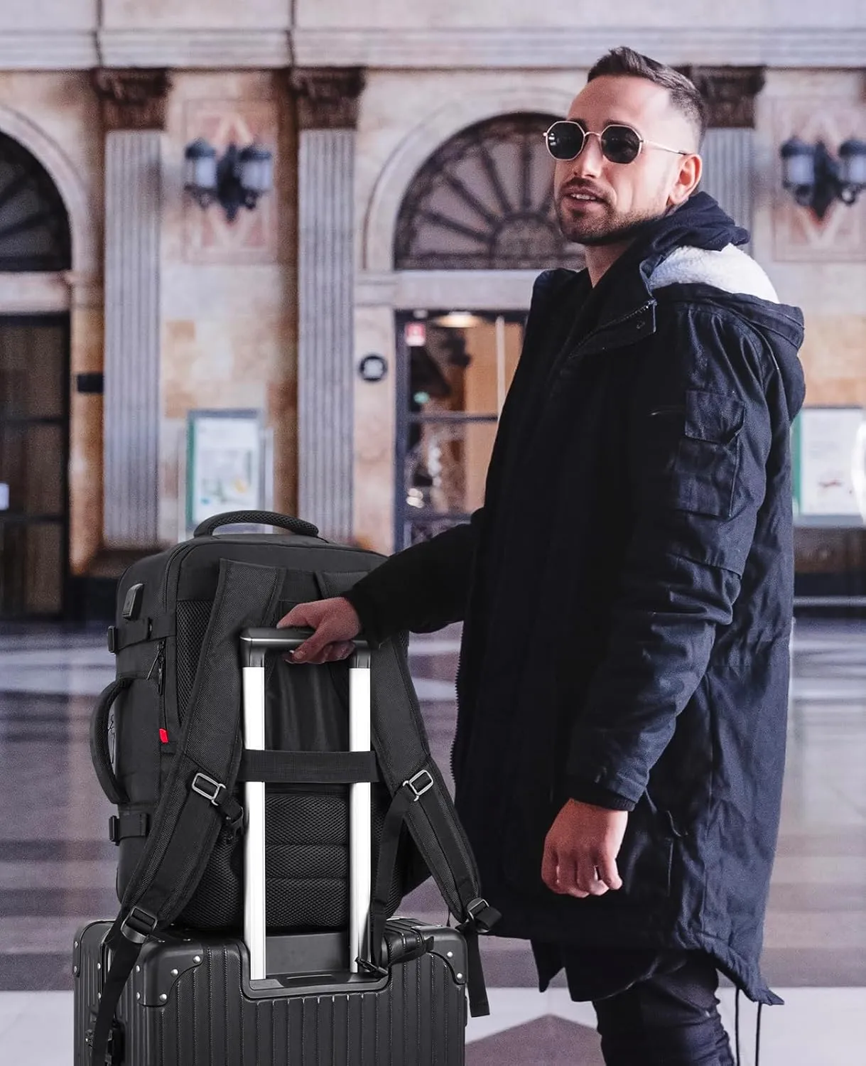 Carry On Backpack,Travel Backpack with 3 Packing Cubes for Men Women,Laptop Backpack Airline Approved Weekender Bag Mochila de Viaje