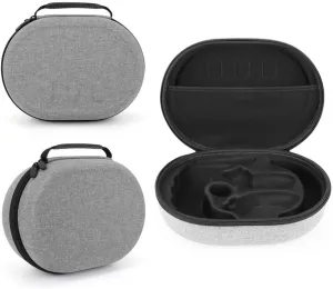 Carrying Case Bag Compatible with Meta Quest 3 Headset Shockproof Travel Storage Bag Anti-Scratch EVA Hard Shell Case Partition with Mesh Bag