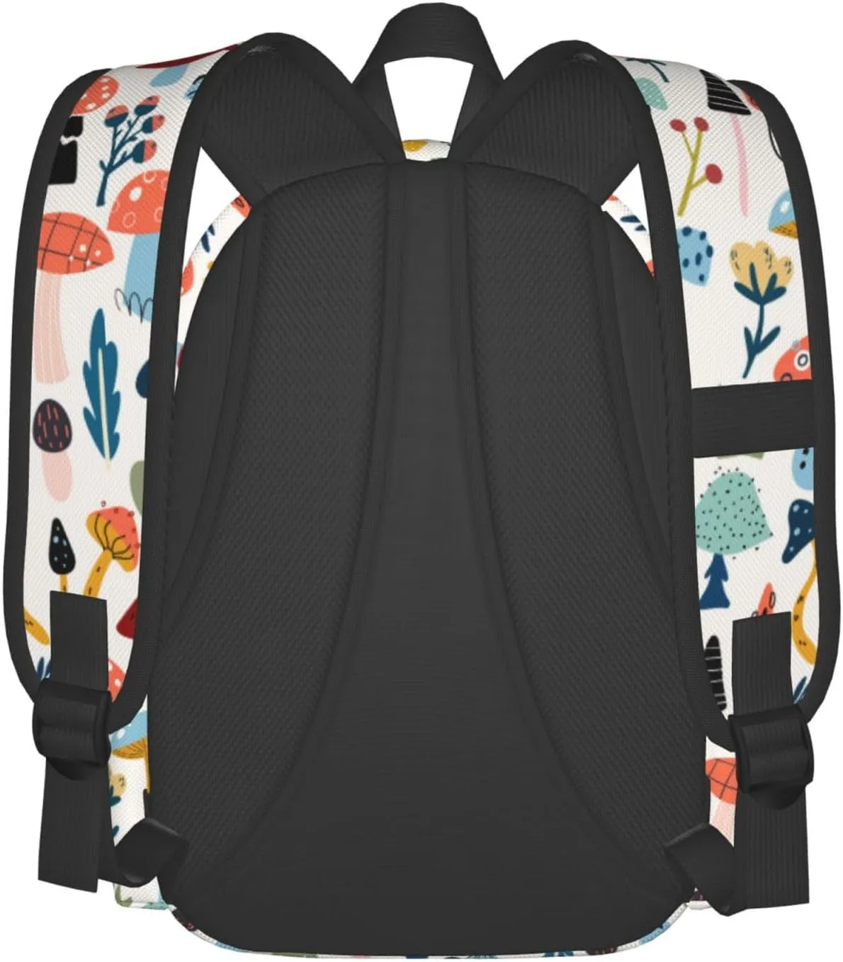 Cartoon Mushrooms Stylish Backpack With Adjustable Padded Shoulder Straps Daypacks For College Travel