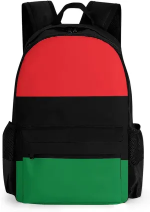 Casual Daypack Big Capacity Anti-Theft Multipurpose Shoulder Bag Backpack for Outdoors Bicycle - for Black Lives Matter Flag African American Flag, Travel Hiking Daypack