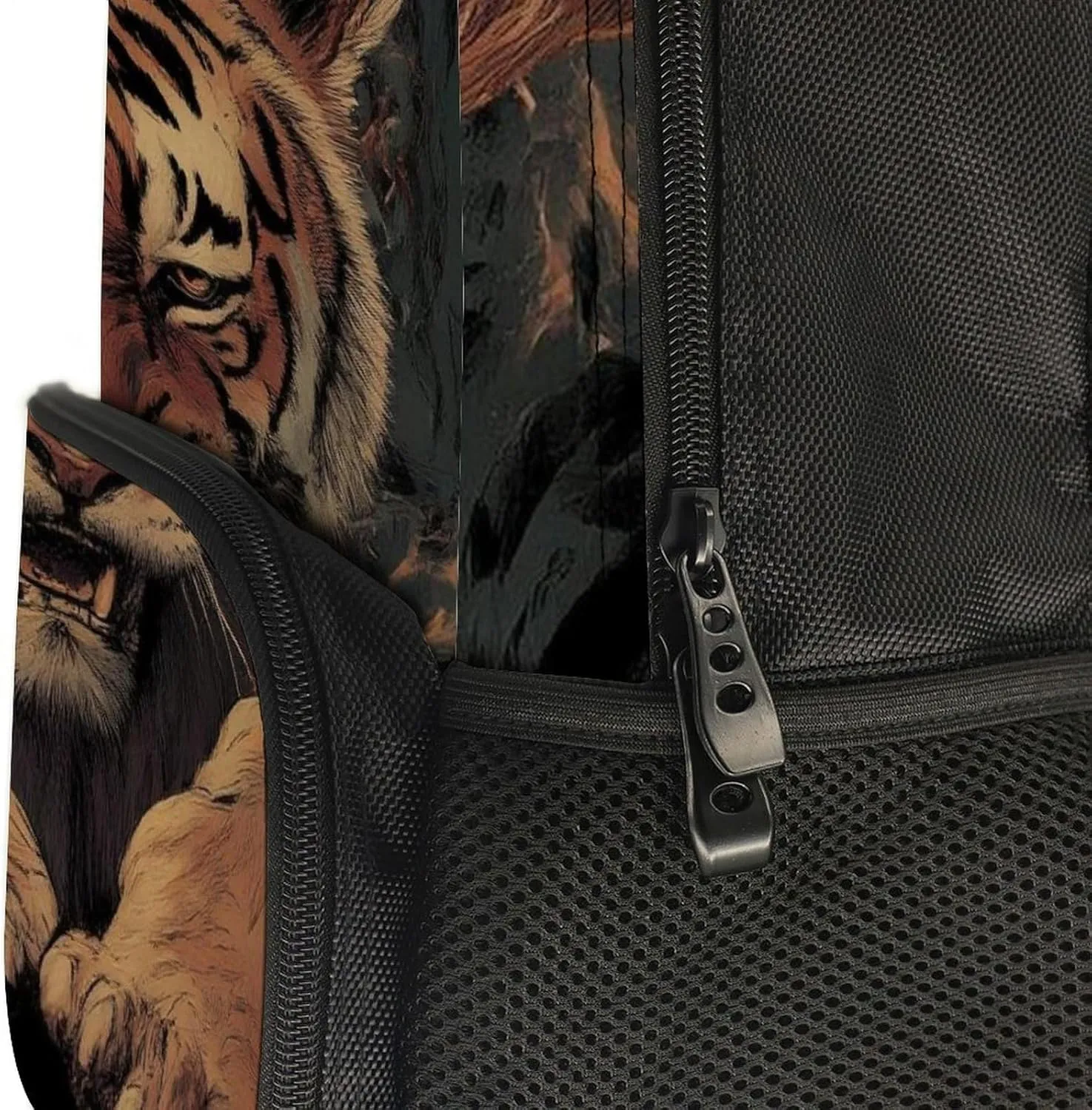 Casual Daypack Multipurpose Anti-Theft Large Capacity Carry On Bag - Animal King Cool Tiger Art Casual Daypack Climbing Shoulder Bag With Padded Straps