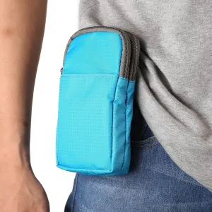 Cell Phone Holster with Belt Loop, Crossbody Phone Bag for Men, Smartphone Shoulder Messenger Pouch Waterproof Zipper Belt Clip Pocket Wallet Mobile Phone Cross Body Sling Chest Bag with Strap Handbag