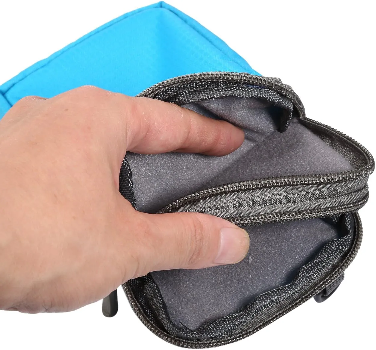 Cell Phone Holster with Belt Loop, Crossbody Phone Bag for Men, Smartphone Shoulder Messenger Pouch Waterproof Zipper Belt Clip Pocket Wallet Mobile Phone Cross Body Sling Chest Bag with Strap Handbag