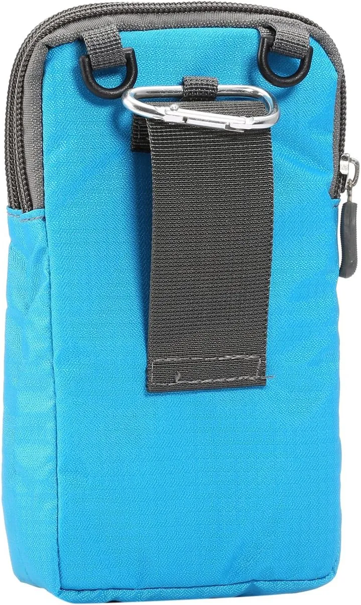 Cell Phone Holster with Belt Loop, Crossbody Phone Bag for Men, Smartphone Shoulder Messenger Pouch Waterproof Zipper Belt Clip Pocket Wallet Mobile Phone Cross Body Sling Chest Bag with Strap Handbag