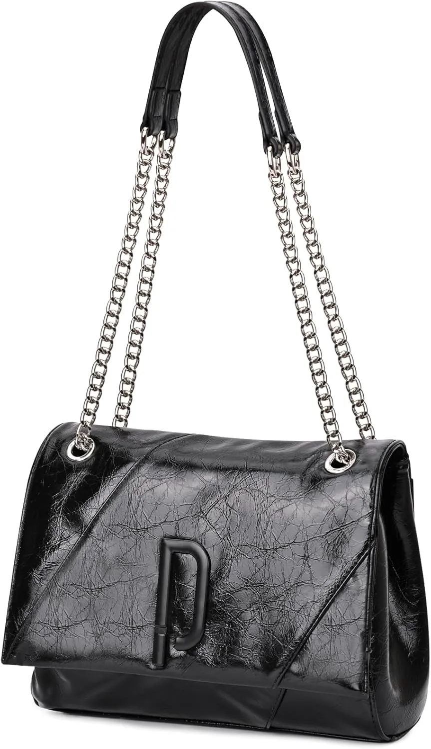 Chain Shoulder Bag Tote Bag for Women Fashion PU Leather Hobo Purse Carry on Bag Satchel Handbags Tote Purse