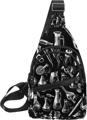 chemical biological scientific Crossbody Sling Backpack Sling Bag Travel Hiking Chest Bag Daypack