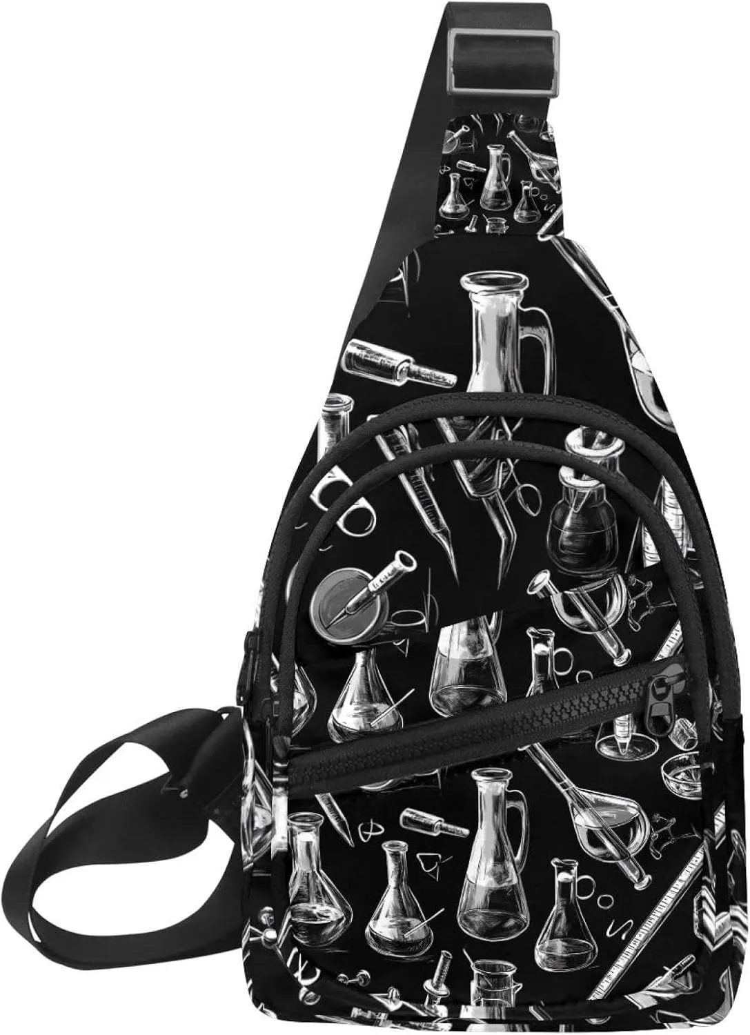 chemical biological scientific Crossbody Sling Backpack Sling Bag Travel Hiking Chest Bag Daypack