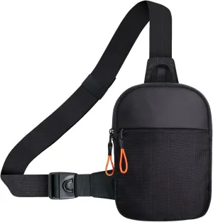 Chest Mini Sling Bag Waterproof Crossbody Bag Lightweight Casual Phone Bag Small Shoulder Daypack for Men Travel