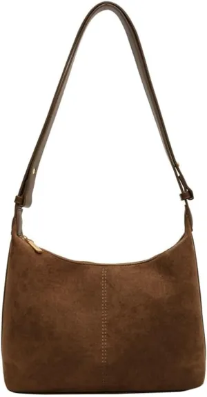 Chic Hobo Bags for Women Suede Sling Bags for Women Slouchy Shoulder Bag Crossbody Purses Handbags for Everyday Wear
