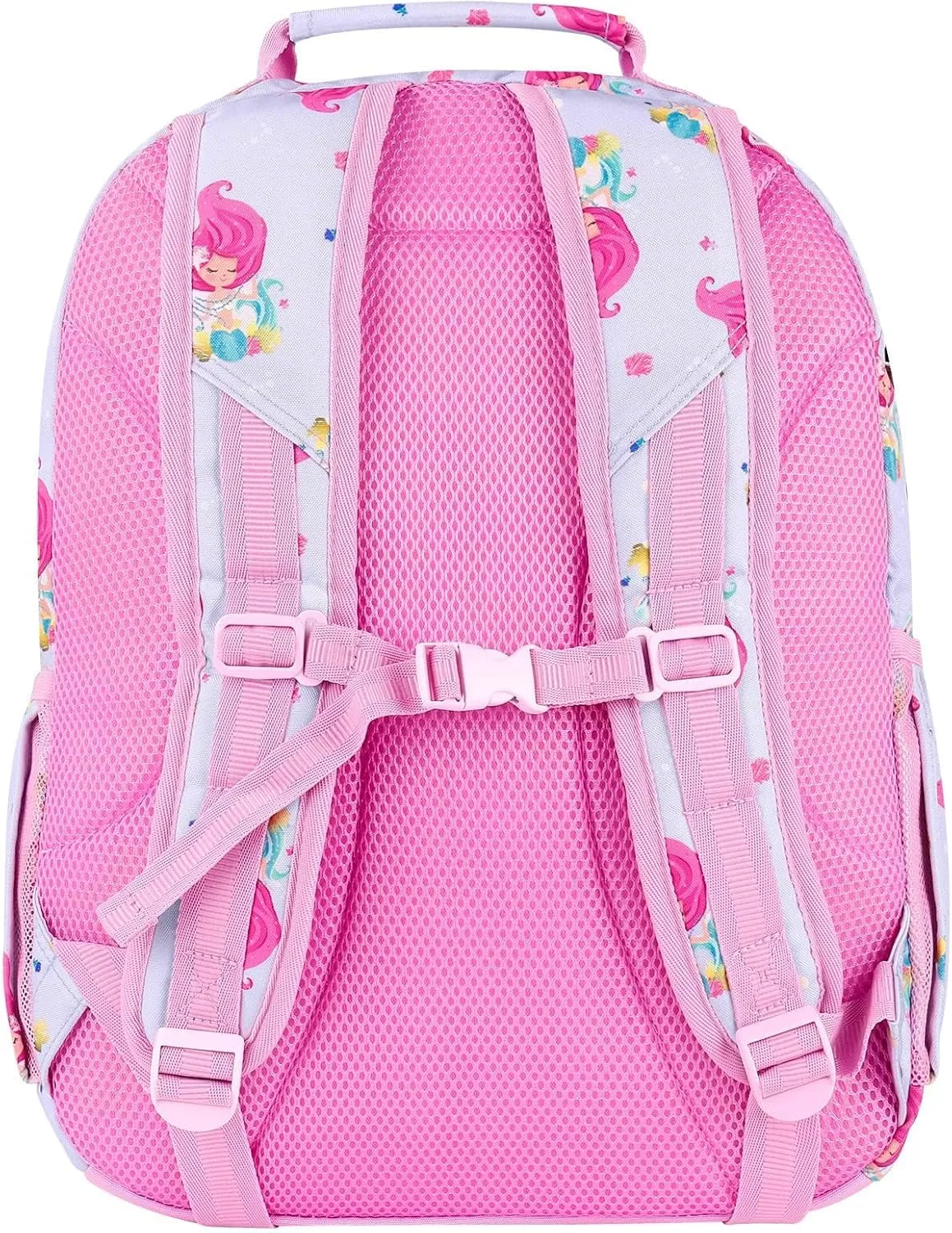 Choco Mocha Backpack for Girls, Kids School Backpacks Girls Backpacks Ages 6-8, Kindergarten Bookbag Girl Elementary School Bag 17 Inch, Mermaid