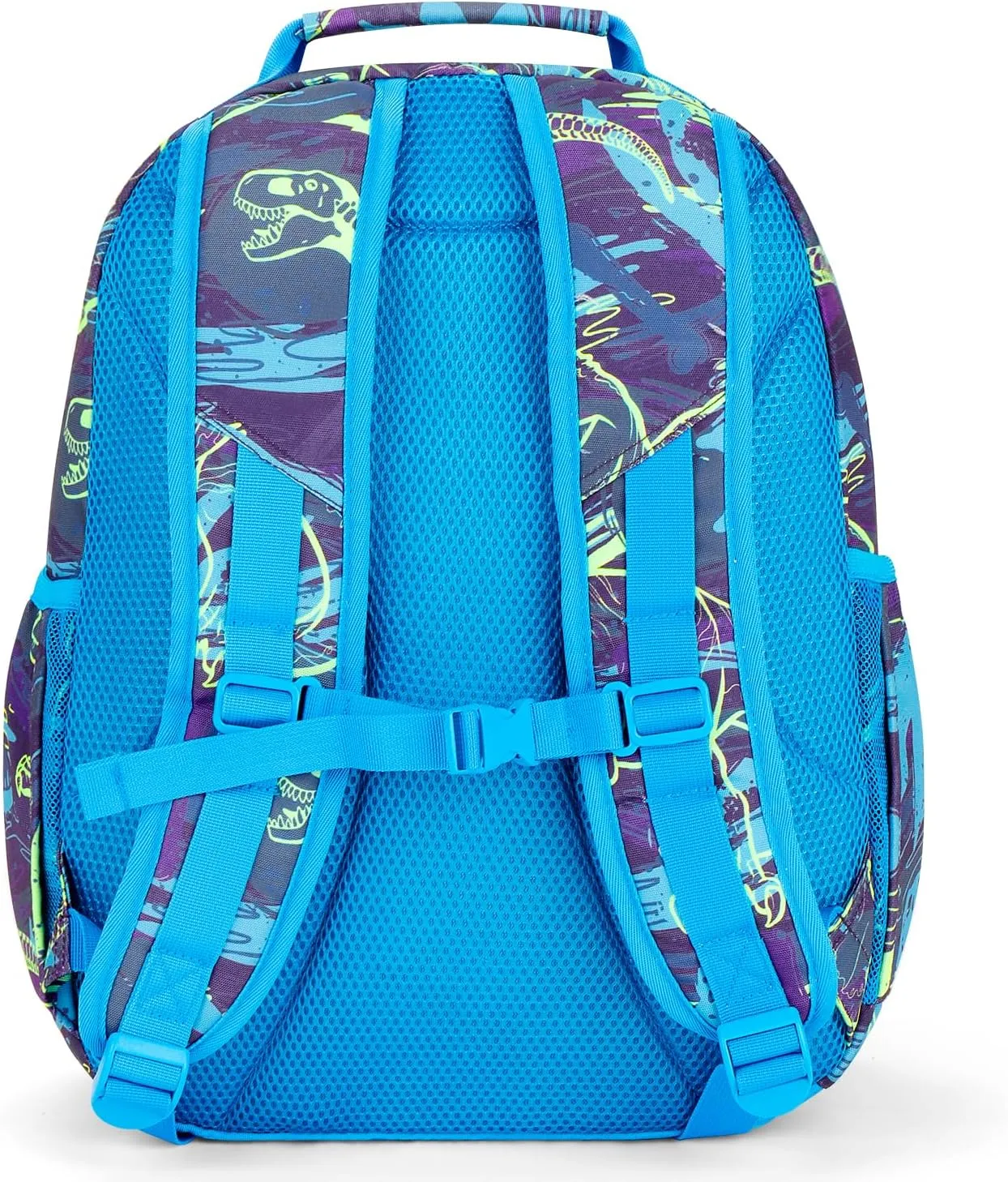 Choco Mocha Dinosaur Backpack for Boys, Kids Backpack for Boys Ages 4-6, Kindergarten Preschool Bookbag Boy 15 inch, Blue