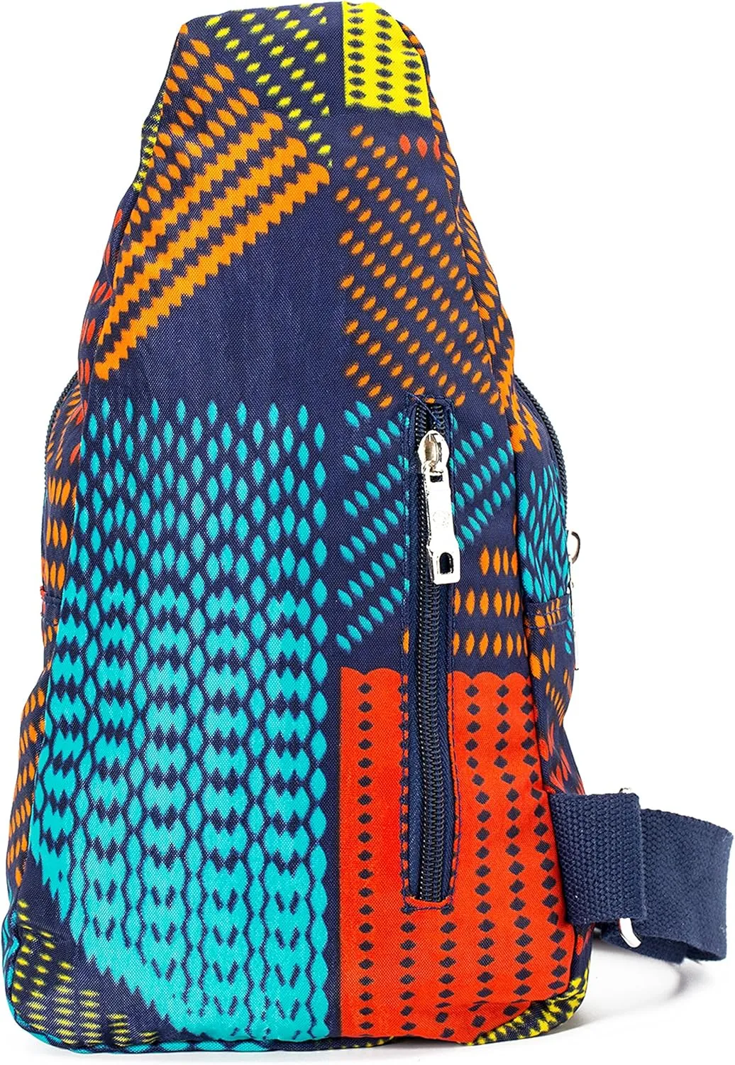 Chrysansmile Sling Bag for Women Men Nylon Crossbody Bags Fanny Packs Flower Print Small Backpack for Travel Hiking