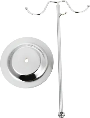 Ciieeo 1pc Luggage Display Rack Handbag Hanger Freestanding Hanger Rack Table Top Stand with Hooks Lanyard Display Bag Hook Hanger Handbags Racks Duffle Tote Bag Display Stand Iron Silver