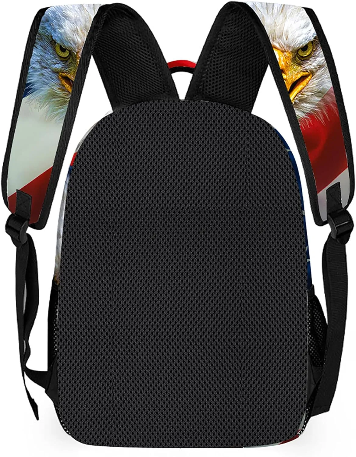 Classic Eagle Backpack, Lightweight Durable Laptop Bag 3D Printed Daypack with Multiple Pockets, Stylish Shoulders Backpack(Eagle & American Flag)