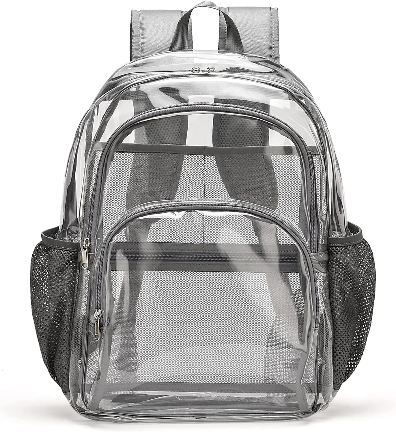 Clear Backpack, Clear Bag Stadium Large See Through Bookbag Heavy Duty PVC Transparent Backpacks for School