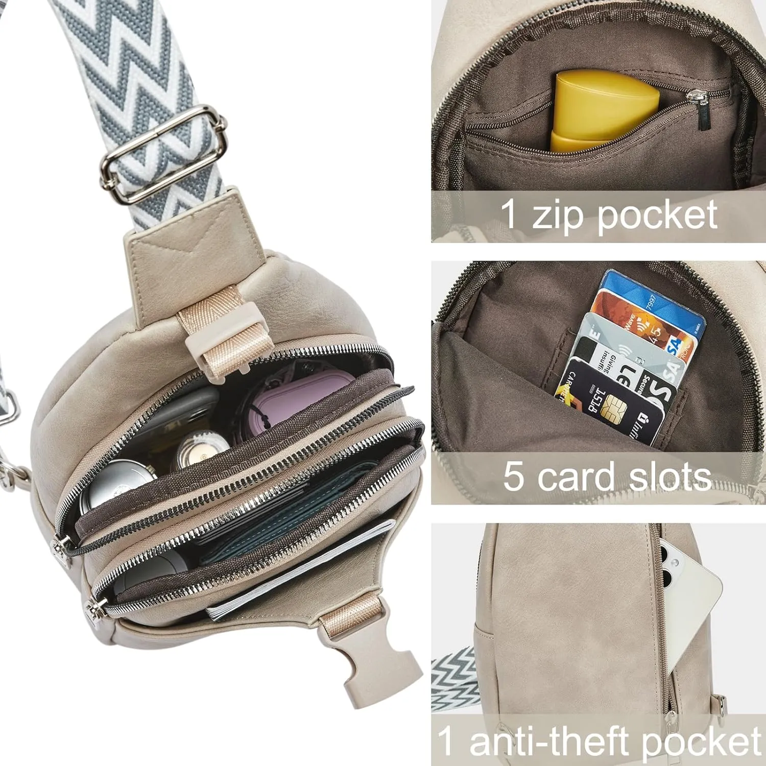 CLUCI Crossbody Bags for Women Sling Bag Cross Body Bag for Woman Small Cross body Bags for Women 2024 Leather Sling Backpack