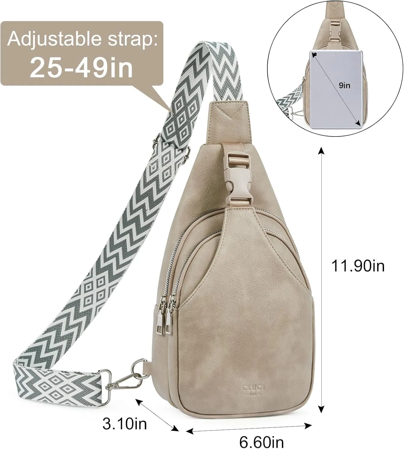 CLUCI Crossbody Bags for Women Sling Bag Cross Body Bag for Woman Small Cross body Bags for Women 2024 Leather Sling Backpack
