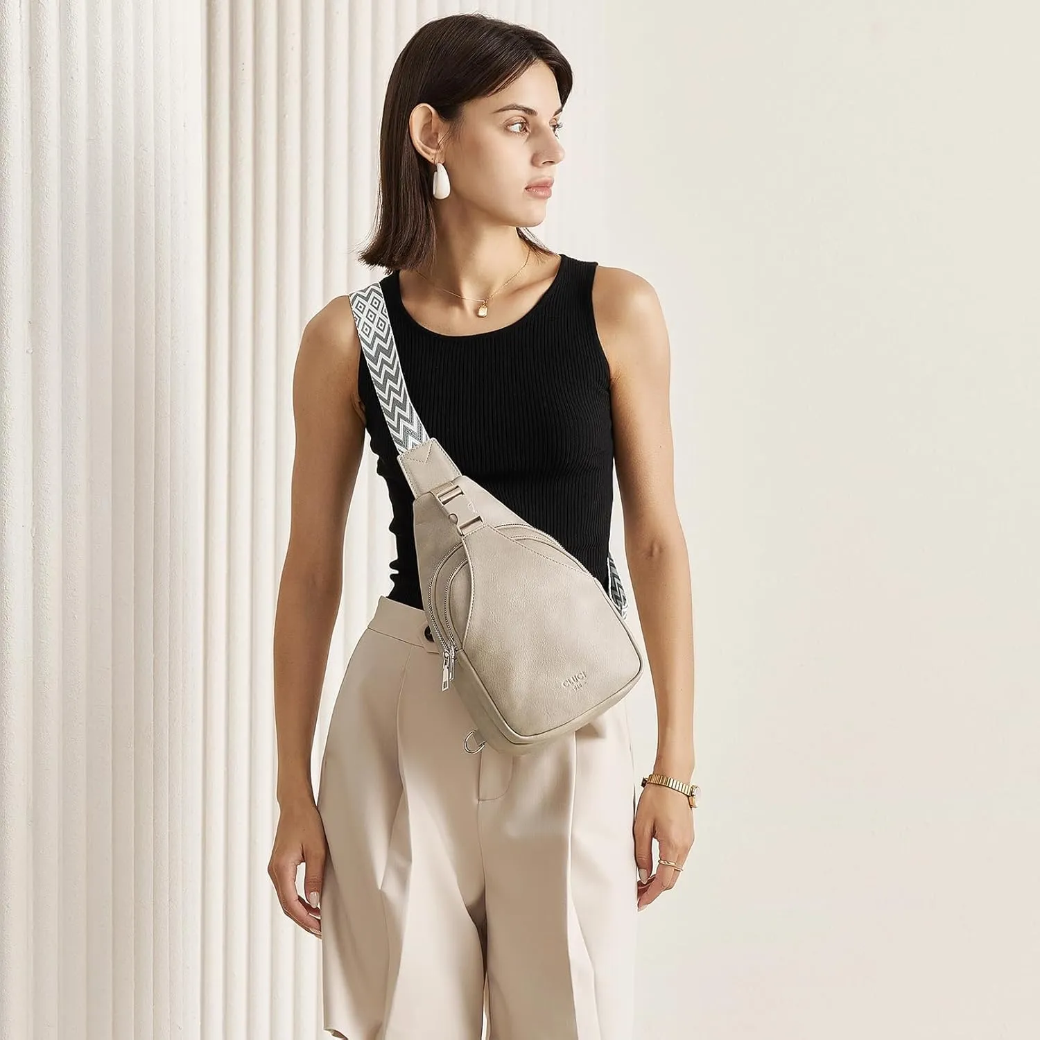 CLUCI Crossbody Bags for Women Sling Bag Cross Body Bag for Woman Small Cross body Bags for Women 2024 Leather Sling Backpack