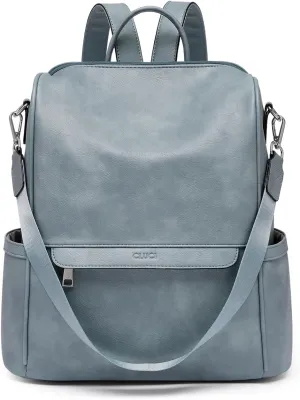 CLUCI Womens Backpack Purse Leather Anti-theft Large Fashion Designer Travel Bag Ladies Shoulder Bags