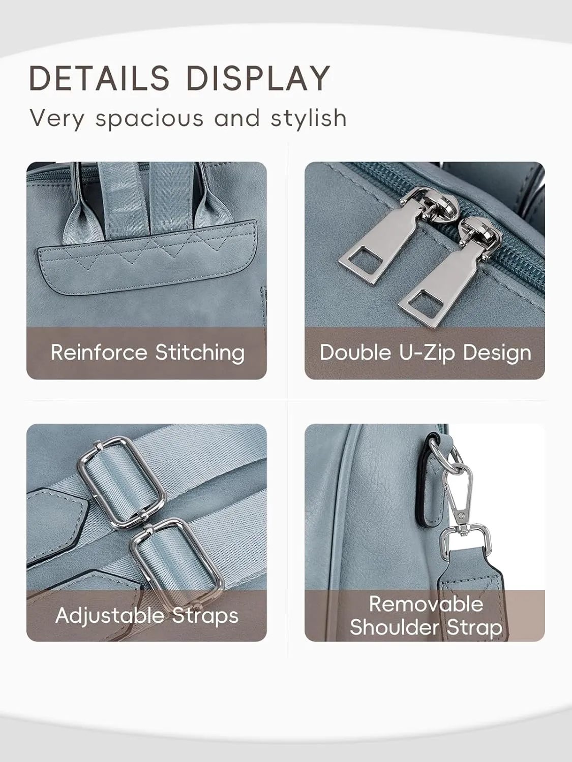 CLUCI Womens Backpack Purse Leather Anti-theft Large Fashion Designer Travel Bag Ladies Shoulder Bags