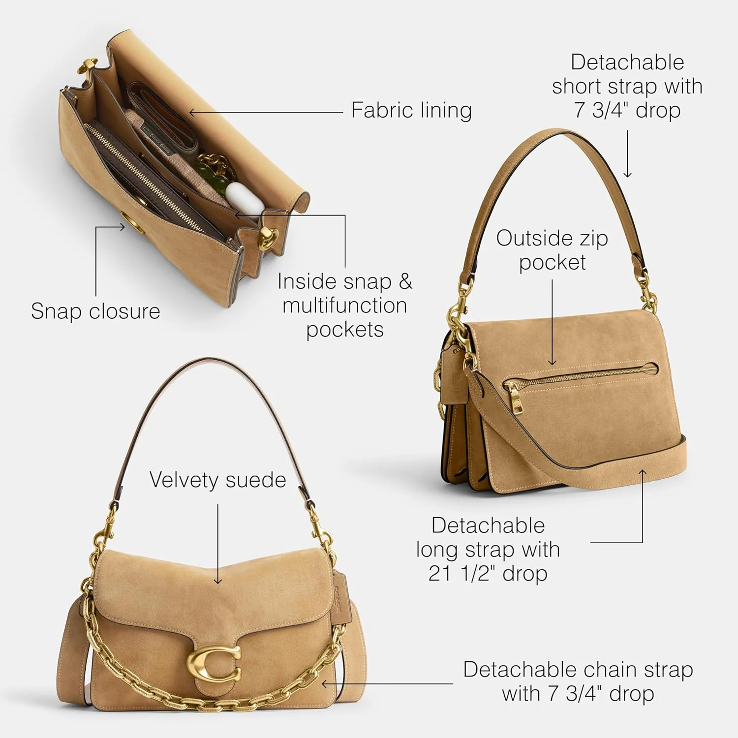Coach Chain Tabby Shoulder Bag