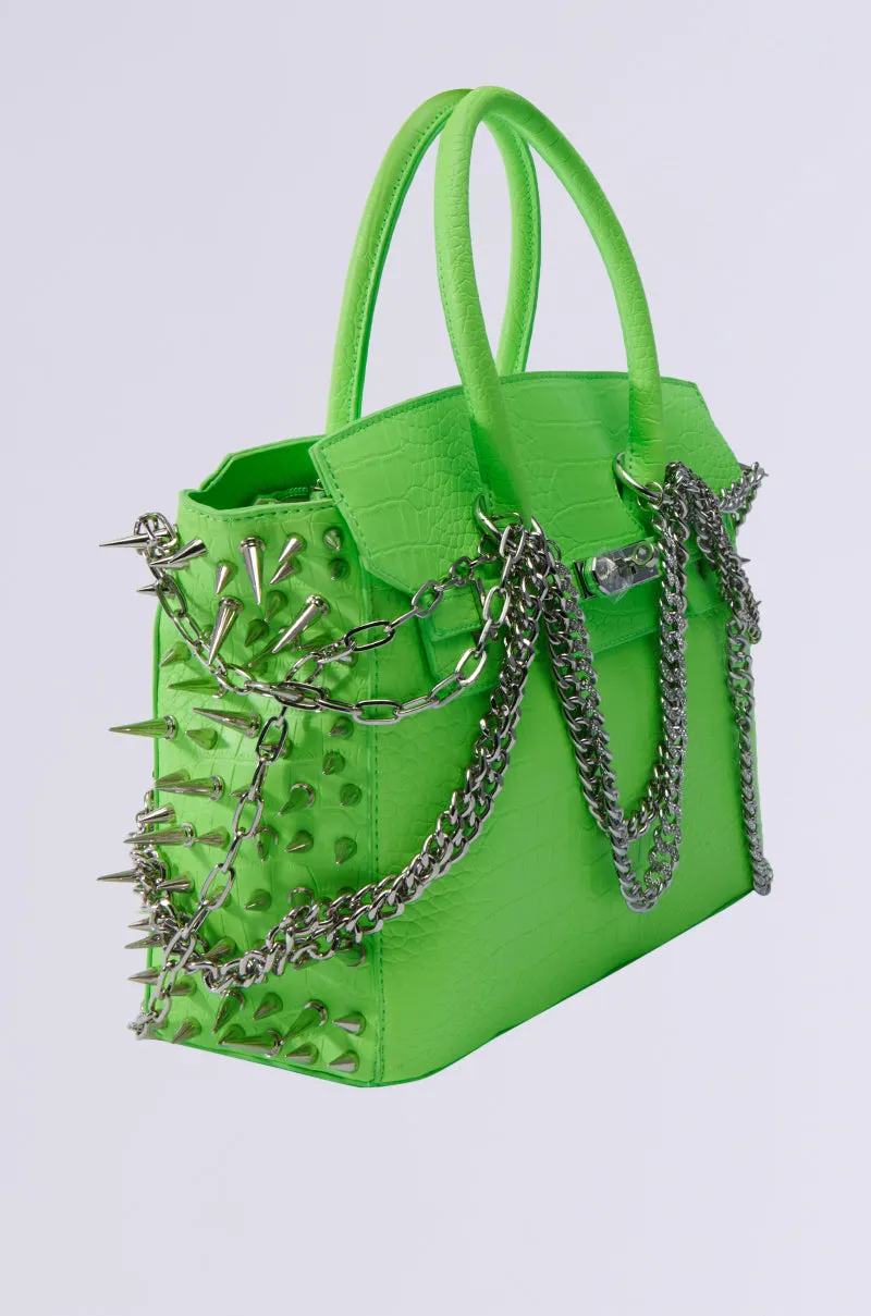 COME SLIDE EMBELLISHED TOTE