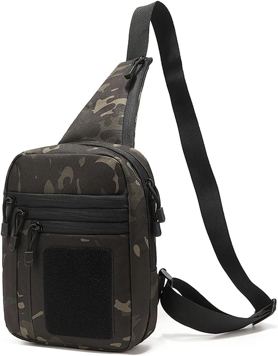 Concealed Carry Crossbody Gun Bag for Men, Ccw Sling Bag Tactical Shoulder Chest Pack Range Bags for Handguns