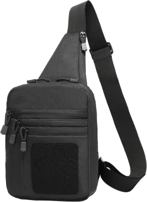Concealed Carry Crossbody Gun Bag for Men, Ccw Sling Bag Tactical Shoulder Chest Pack Range Bags for Handguns