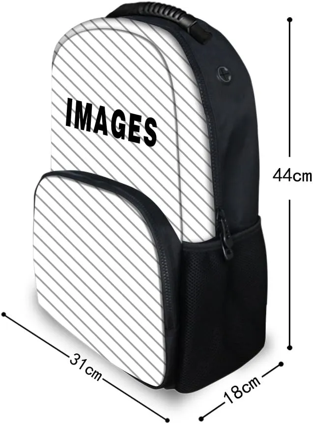 Cool Wolf Fox Animal Printed Backpacks for Boys Kids Teens Casual Soft Comfy Rucksack School Bags for Kindergarten,Red Anger Wolf