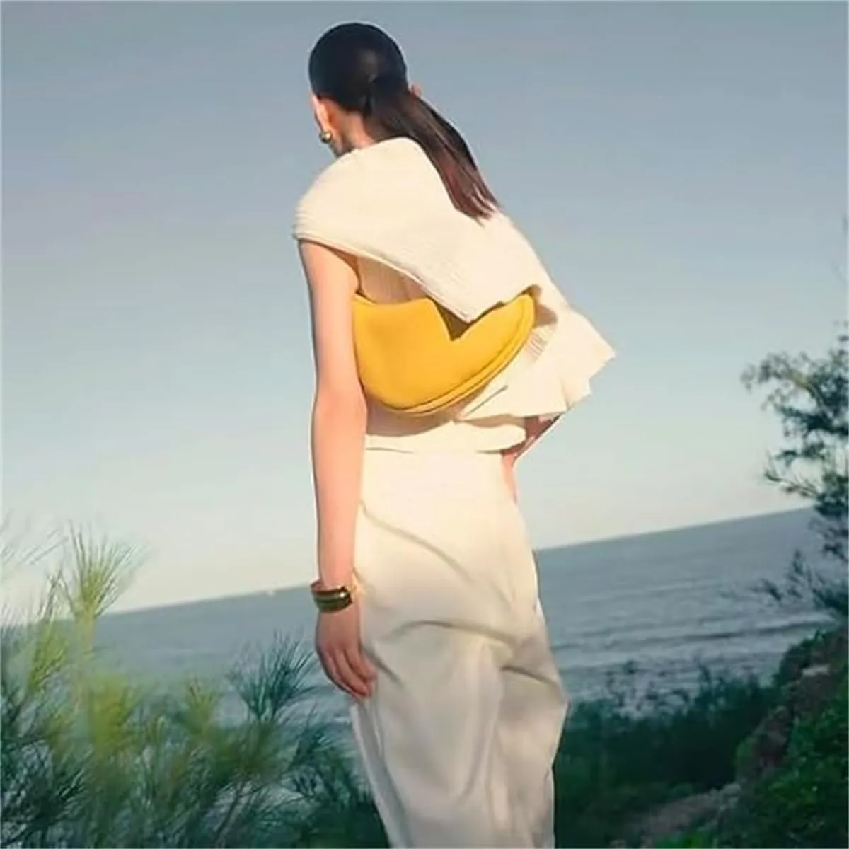 Crescent Crossbody Bags For Women, Bag 4 In 1 Cute Shoulder Bag, Half Moon Bag,Crescent Shoulder Bag