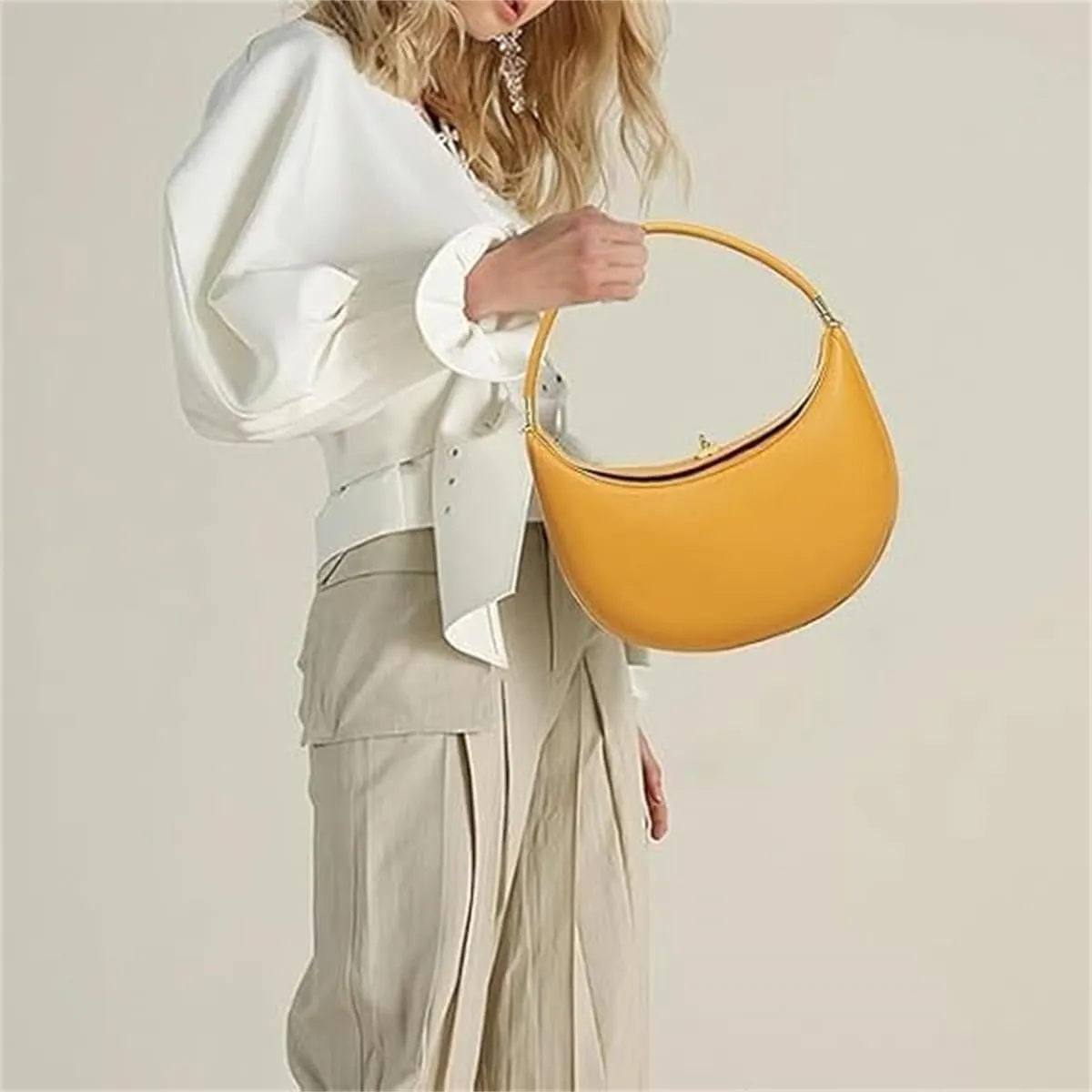 Crescent Crossbody Bags For Women, Bag 4 In 1 Cute Shoulder Bag, Half Moon Bag,Crescent Shoulder Bag