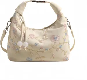Crescent Crossbody Shoulder Bag, Tote Handbag for Women, Sling Hobo Purse with Chain Strap