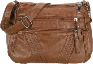 Crossbody Bag Premium PU Leather Pocketbooks Multi Pockets with Adjustable Straps Women's Shoulder Handbags Purses