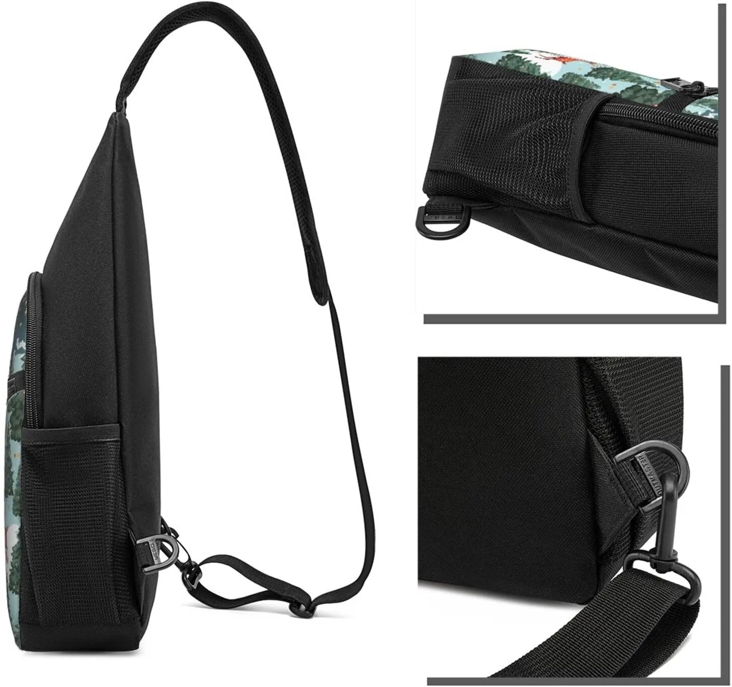 Crossbody Sling Backpack Sling Bag for Men Women Cross Chest Bag Shoulder Bag Christmas Holiday Travel Hiking Daypack