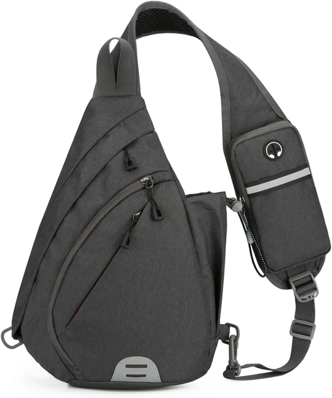 Crossbody Sling Backpack Sling Bag for Men Women Travel Hiking Chest Bag Daypack (Grey)
